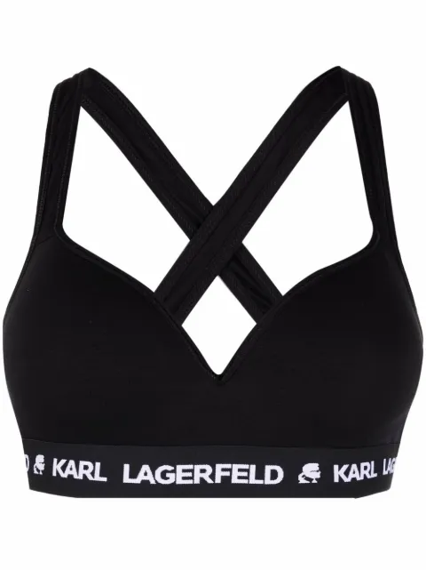 Karl Lagerfeld logo-underband bra Black 211W2109999
