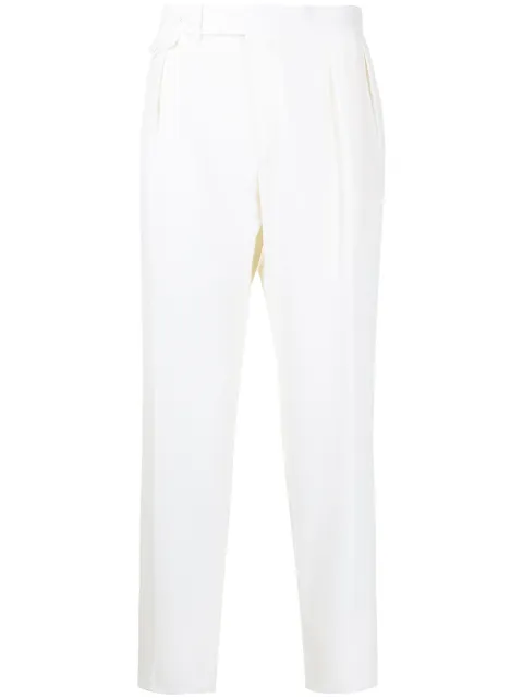 Polo Ralph Lauren double-pleat high-waisted trousers White 715801865001