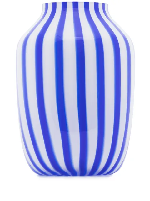 HAY Juice striped vase Blue 507377