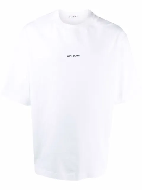 Acne Studios logo-print cotton T-shirt White BL0278