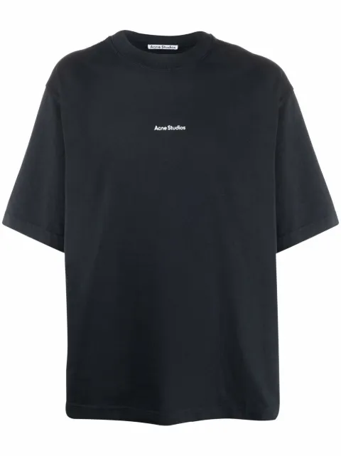 Acne Studios logo-print cotton T-shirt Black BL0278