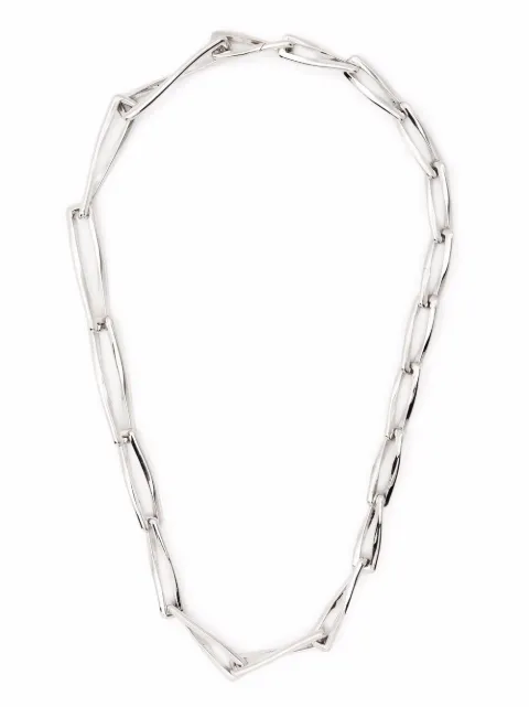 Missoma graduated chunky twisted link necklace Silver CRSN14NS