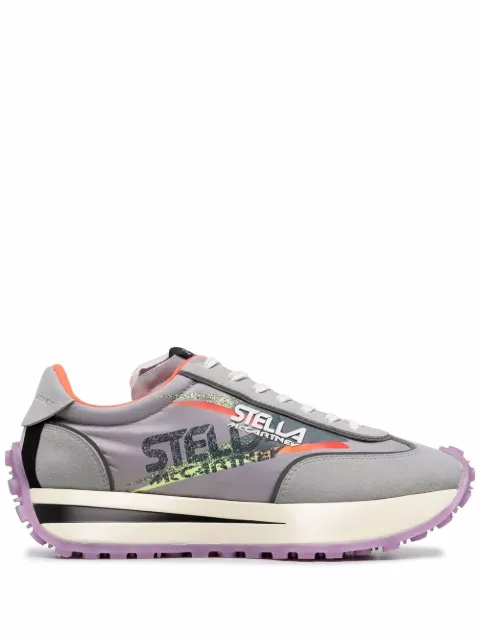 Stella McCartney logo-print low-top sneakers Grey 800445N0268