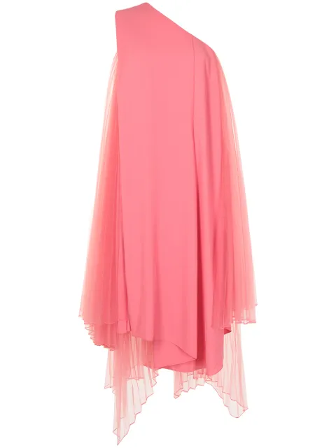 Juun.J pleated tulle one-shoulder dress Pink JW1271F00X