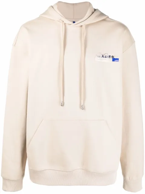 Ader Error logo-print hoodie Neutrals BKASSHD06IV