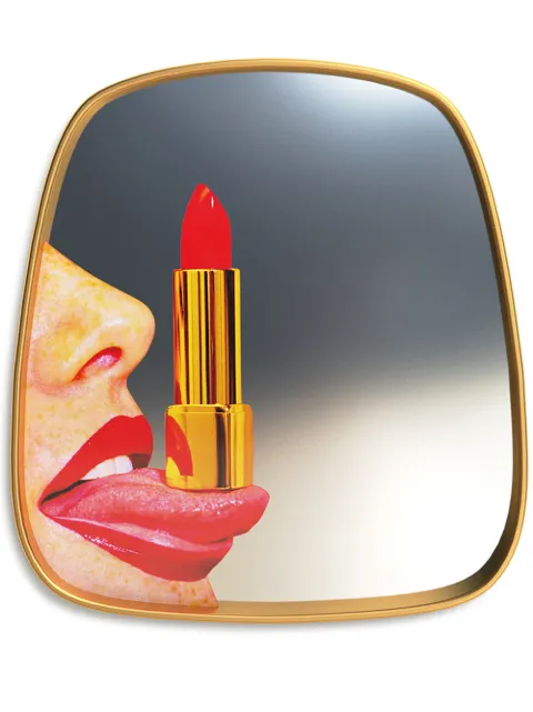 Seletti Tongue toiletpaper mirror Gold 17042
