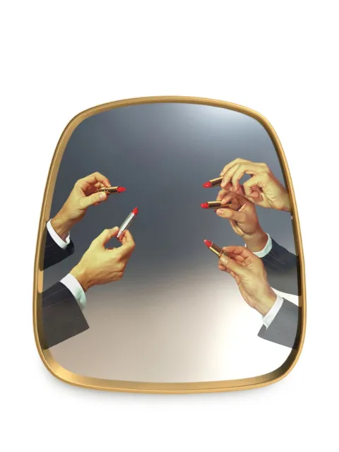 Seletti Lipsticks toiletpaper mirror Gold 17041