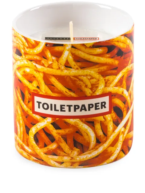 Seletti Spaghetti porcelain candle Yellow 14052