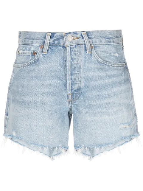 AGOLDE Parker high-waisted denim shorts Blue A9010811SWAP