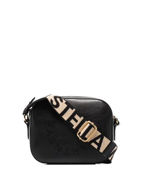 Stella McCartney logo crossbody camera bag Black 700266W8542