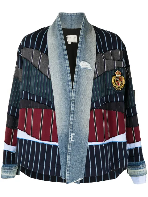 Greg Lauren patchwork long-sleeved jacket Multicolour BM100