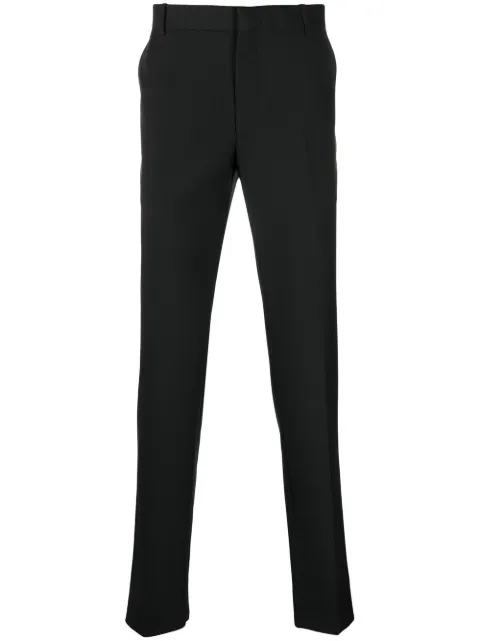 Alexander McQueen slim-leg tailored trousers Black 615652QRU42