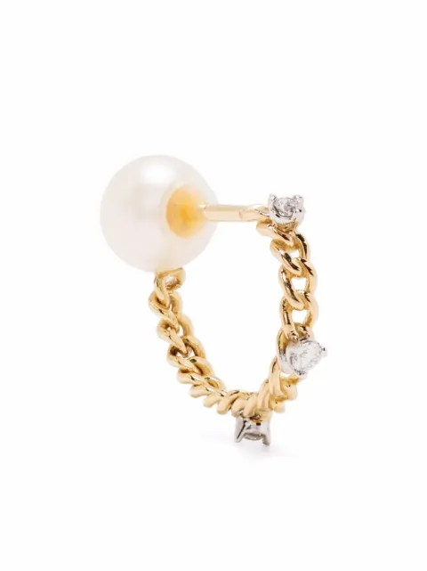 Delfina Delettrez 18kt yellow gold Unchain My Art diamond earring Gold UMA5002A