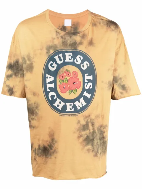 Alchemist tie-dye logo T-shirt Neutrals ALDRSS21MJSST07