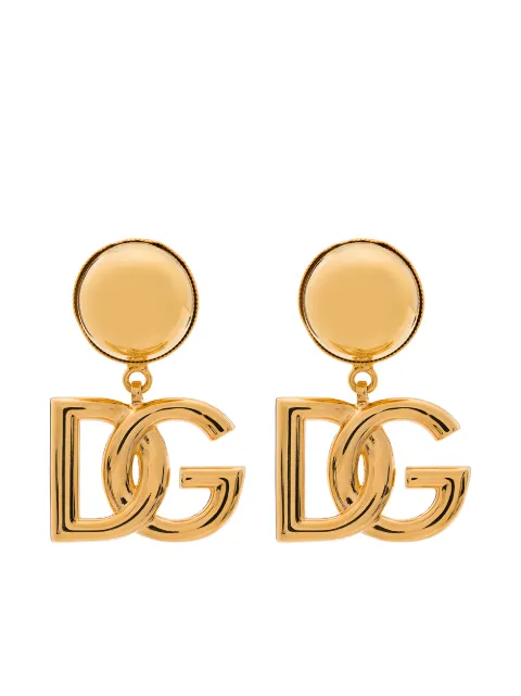 Dolce & Gabbana clip-on earrings with DG logo Gold WEN6P6W1111