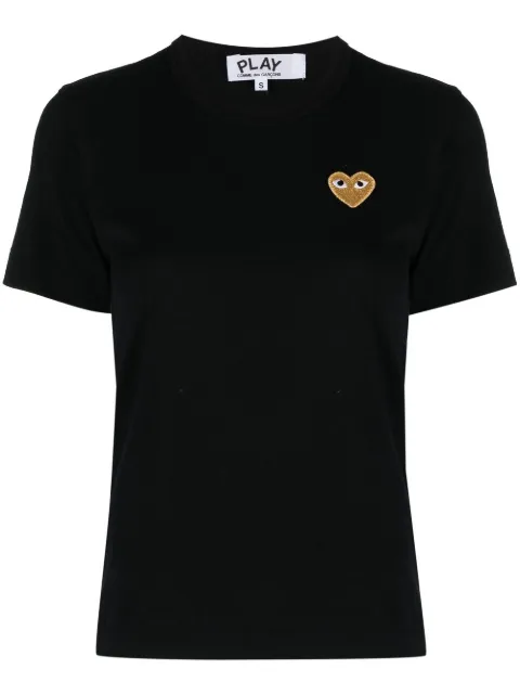 Comme Des Garçons Play embroidered heart T-shirt Black P1T215C