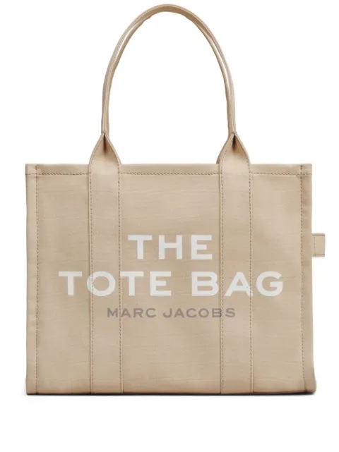 Marc Jacobs large logo-embroidered tote bag Neutrals M0016156260