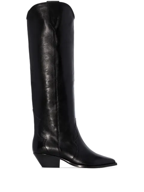 ISABEL MARANT Denvee 40mm cowboy boots Black BT007200M017S