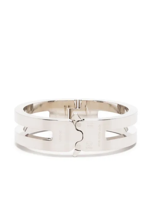 1017 ALYX 9SM Rollercoaster Track bracelet Silver AAUJW0012OT03