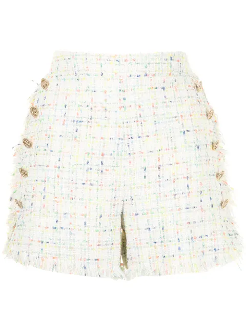 Edward Achour Paris tweed-style sailor shorts Multicolour 4431062654D