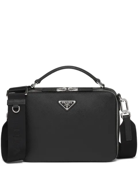 Prada Brique medium Saffiano leather bag Black 2VH069VYMI9Z2
