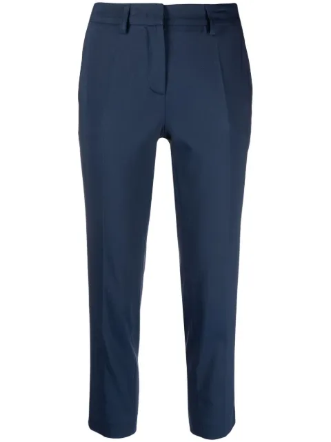 Blanca Vita cropped slim-cut trousers Blue PEONIA6591