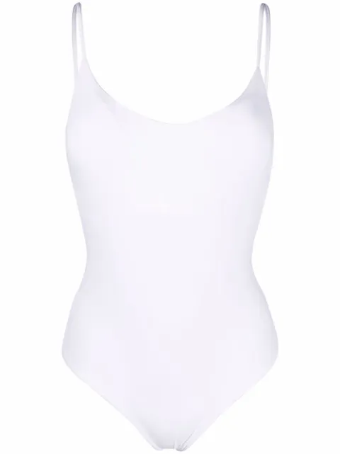Fisico V-back swimsuit White CC06MO