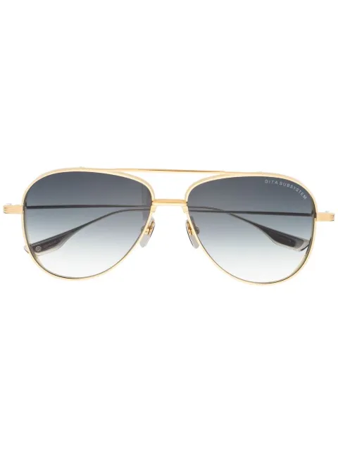 Dita Eyewear Subsystem pilot-frame sunglasses Silver DTS141A