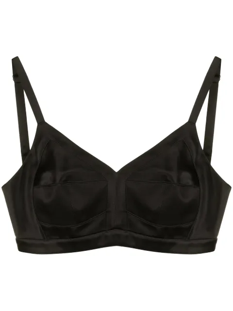 Alexander McQueen spaghetti-strap crop top Black 657472QEACO