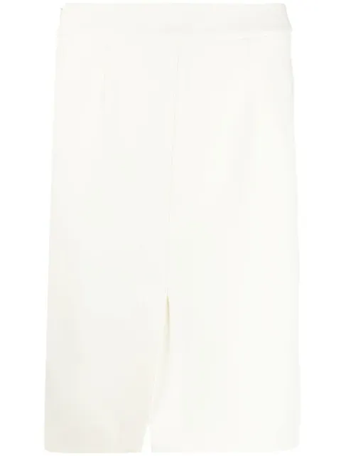 Heron Preston high-waisted pencil skirt Neutrals HWCC021R21FAB0010400