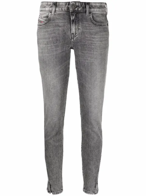 Diesel high-rise D-Jevel slim jeans Grey A0292209A72