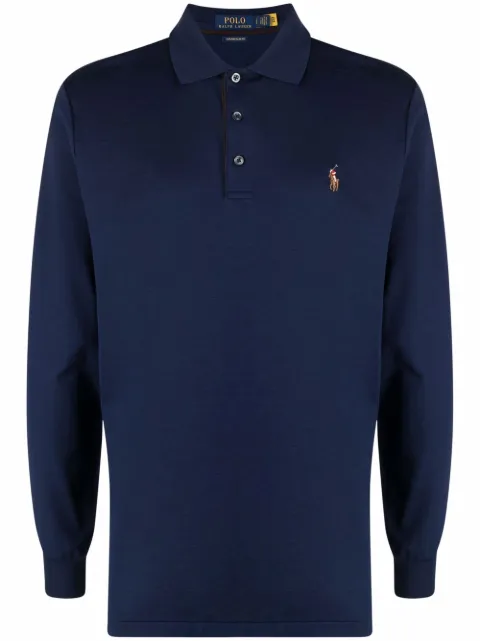 Polo Ralph Lauren embroidered logo polo shirt Blue 710671785001