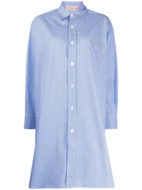 Blanca Vita Aloe oversized shirt Blue ALOE9703