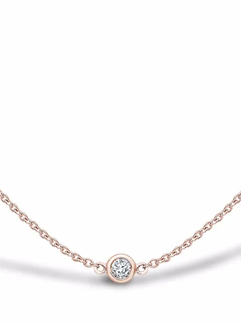 Pragnell 18kt rose gold Sundance diamond necklace Pink CR2321