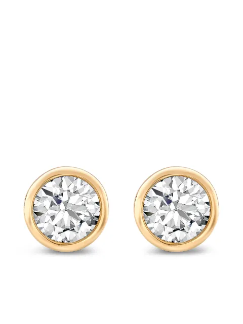Pragnell 18kt rose gold Sundance diamond stud earrings Pink CR9044