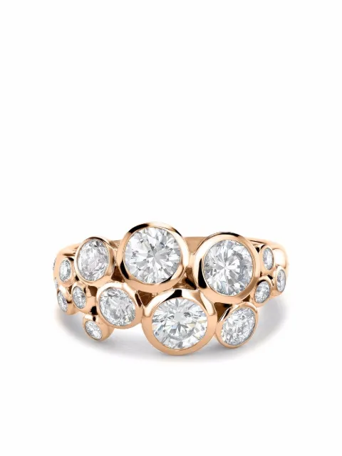 Pragnell 18kt rose gold Bubbles diamond dress ring Pink F0016