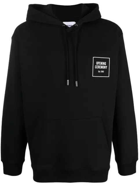 Opening Ceremony graphic-print hoodie Black YMBB001S21FLE0011184