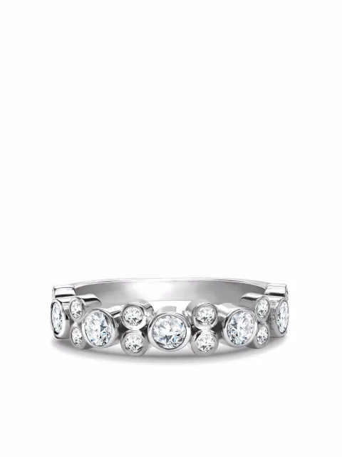 Pragnell 18kt white gold Bubbles diamond band ring Silver F0001