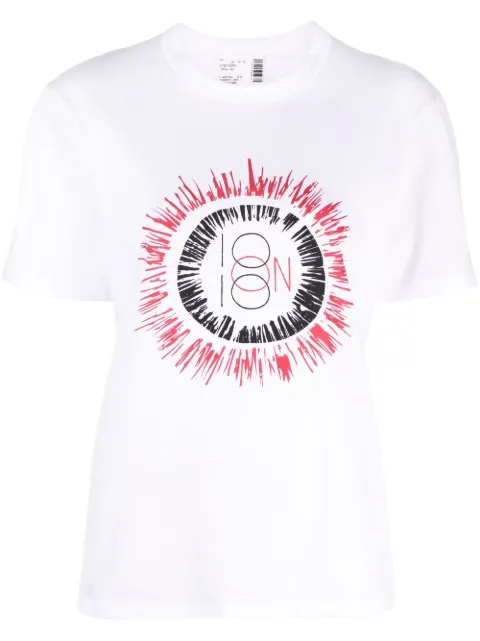 10 CORSO COMO sun logo print T-shirt White CCTS37100N10