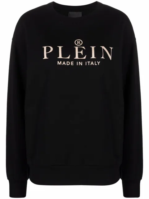 Philipp Plein Iconic Plein long-sleeve sweatshirt Black AAACWJO0697PJO002N