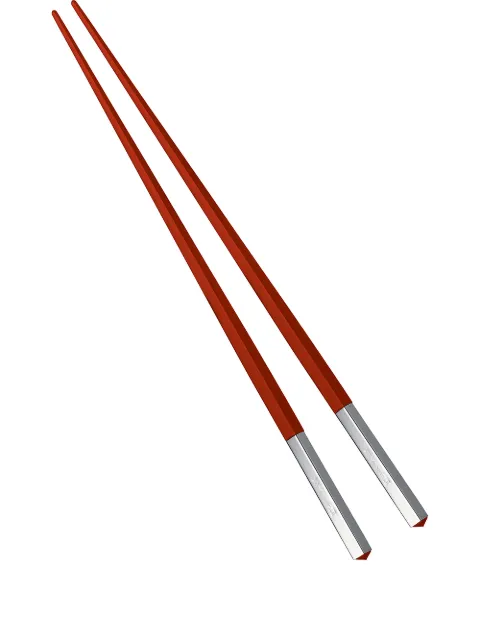 Christofle Uni chopsticks Red 3570660264274