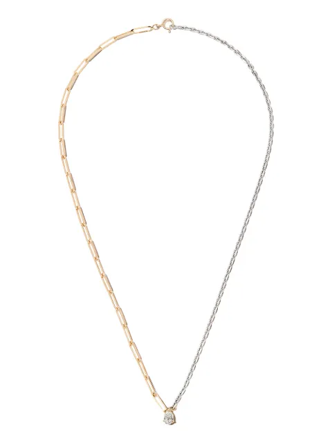 Yvonne Léon 18kt yellow gold pear-diamond necklace Gold MAXCOLLSOLITPOIRBICOBOJ