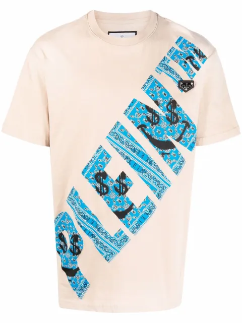 Philipp Plein graffiti-print round neck T-shirt Neutrals AAACUTK0043PJY002N