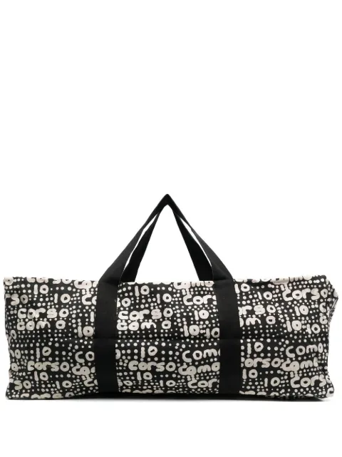 10 CORSO COMO large logo-print holdall Black CCTB3LARGE