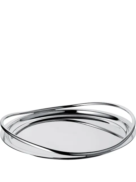 Christofle Vertigo round tray (39cm) Silver 3570660262218