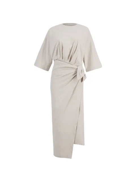 Balenciaga asymmetric-hem midi dress Grey 659078THV50