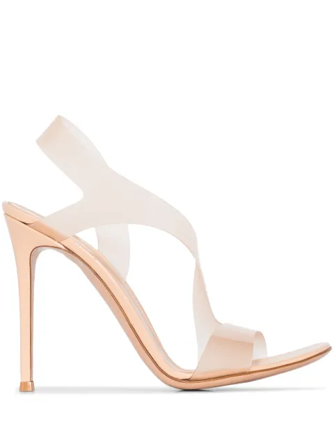Gianvito Rossi Metropolis 105mm sandals Neutrals G3184115RICGSV