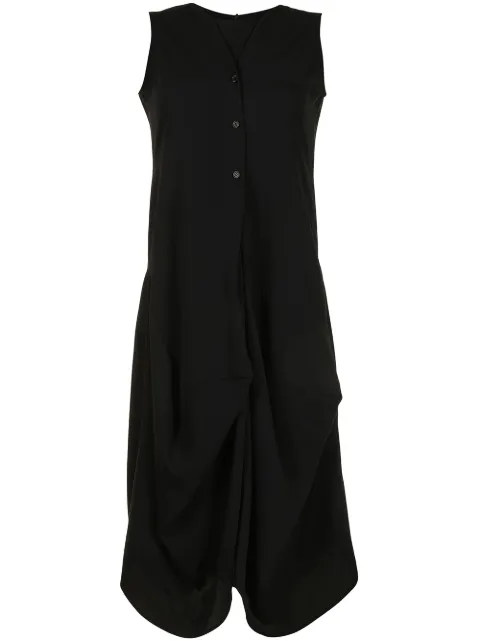 Goen.J draped sleeveless dress Black GJ21SSDS04