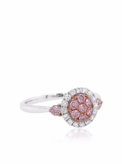 HYT Jewelry 18kt gold Argyle Pink diamond ring Silver R792HR