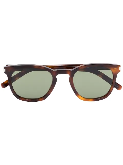 Saint Laurent Eyewear square-frame tortoiseshell sunglasses Brown SL28003